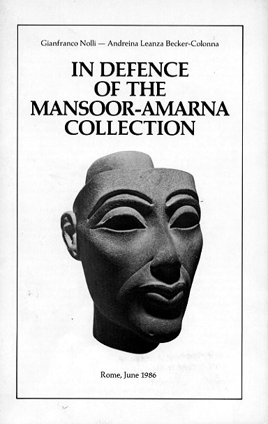 In Defence of the Mansoor-Amarna Collection 